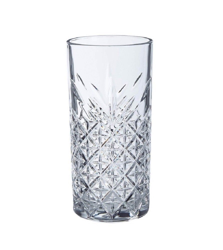 Pasabahce Glas TIMELESS 520205 4er Set Wassergläser Lang 365 ml Gläser-Set Saft