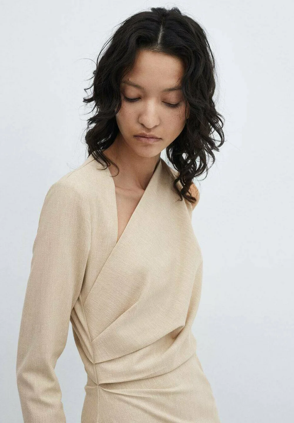 Vestido tubo de mango