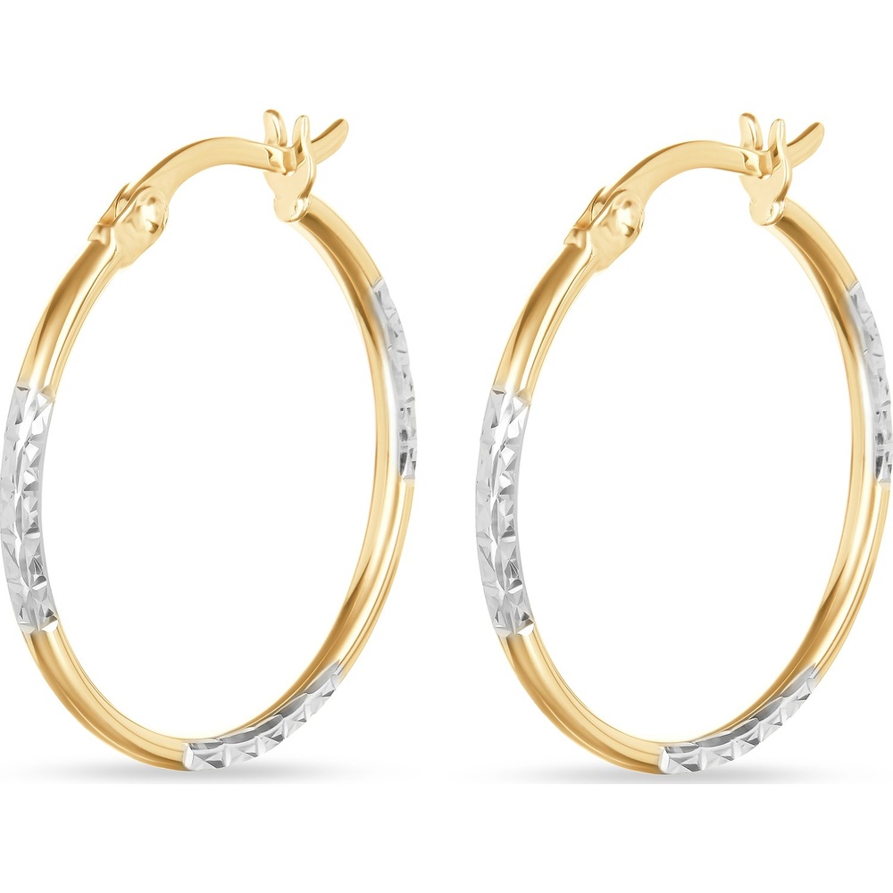 FAVS Créoles 375 Or jaune Boucles d'oreilles