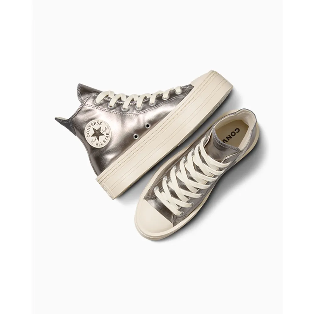 Converse Chuck Taylor All Star Modern Lift Platform Metallic A09897C / grau