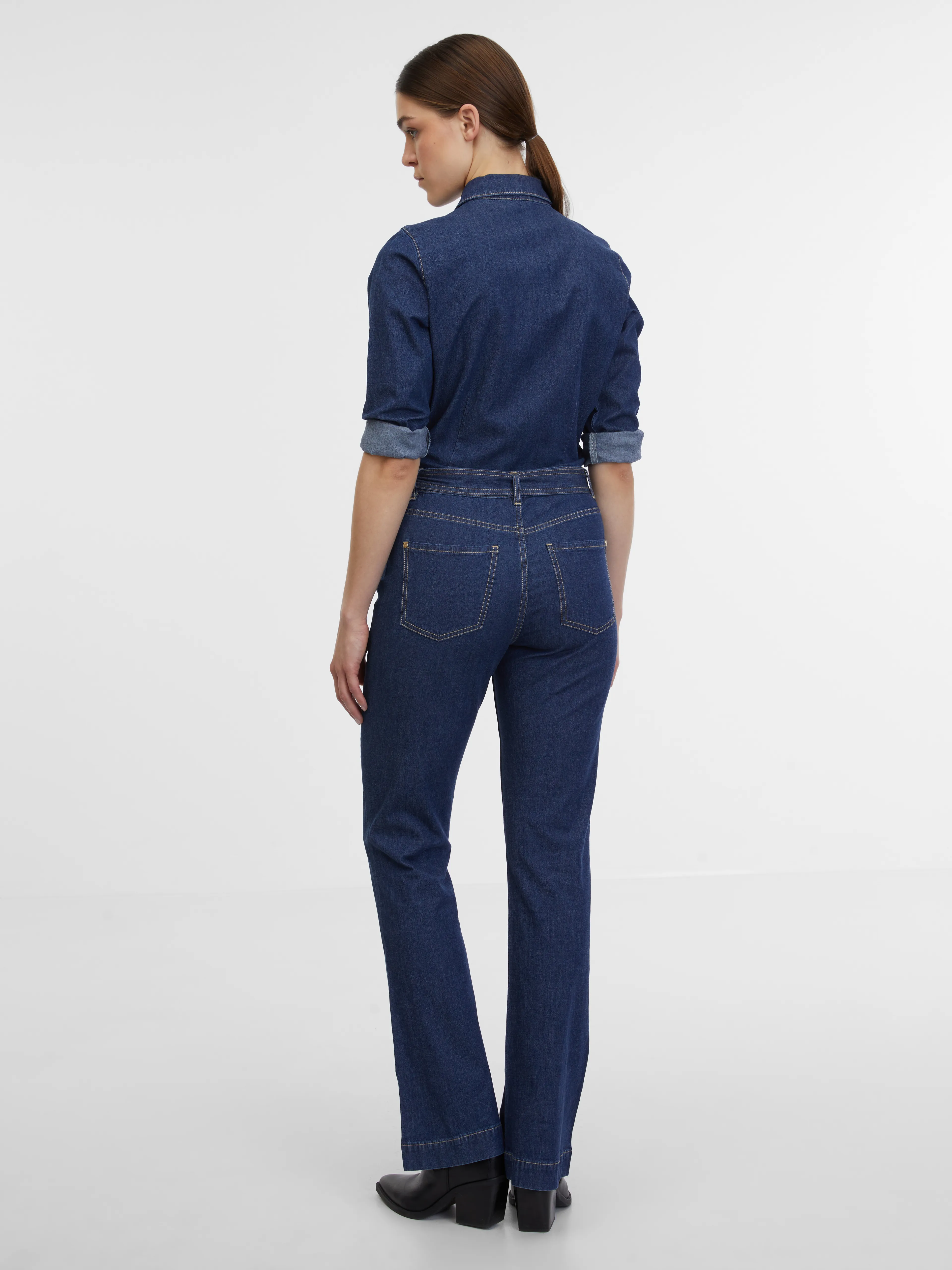 Dunkelblauer Jeans-Overall Damen ORSAY