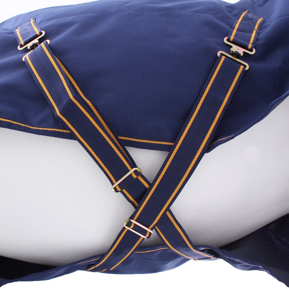 Bucas Pferde-Thermodecke Bucas Irish Turnout Medium 150g Classic - navy/gold