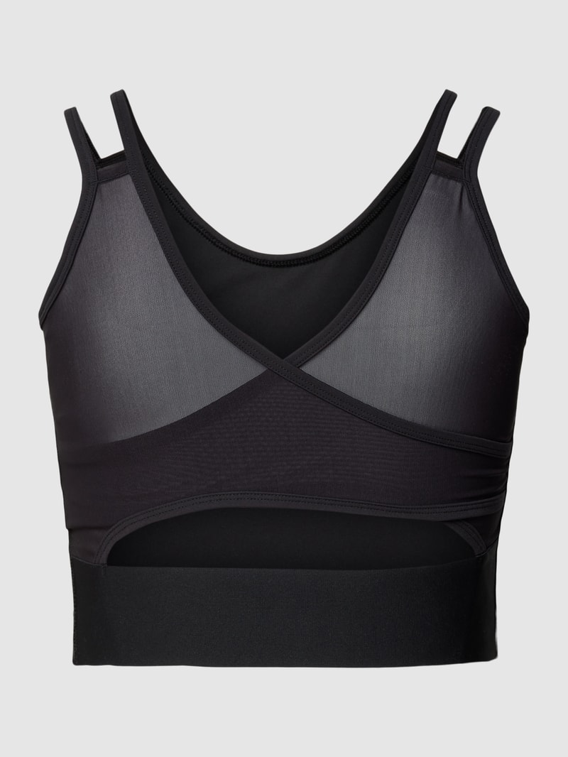 Bralette mit Label-Print Modell 'HIIT' in schwarz