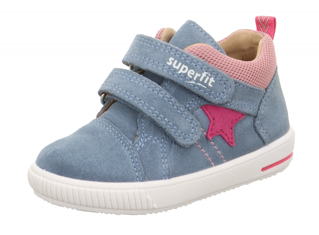 MOPPY - Blau/PinkSneaker low mit Klettverschluss