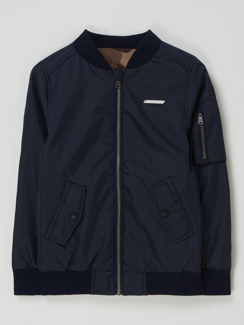 Wendejacke mit Stehkragen Modell 'Tomber' in marineblau