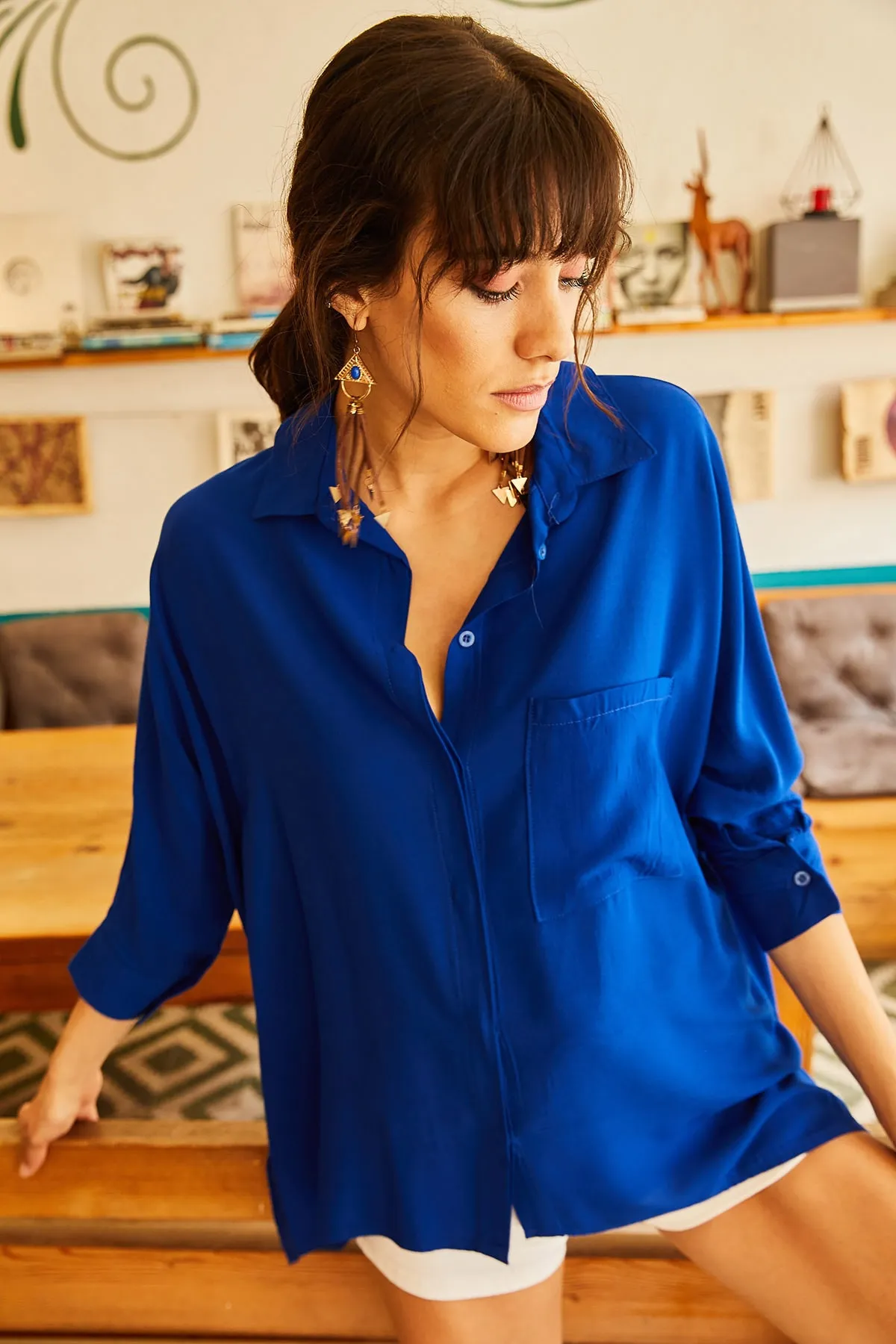 Olalook  Hemd - Blau - Regular Fit