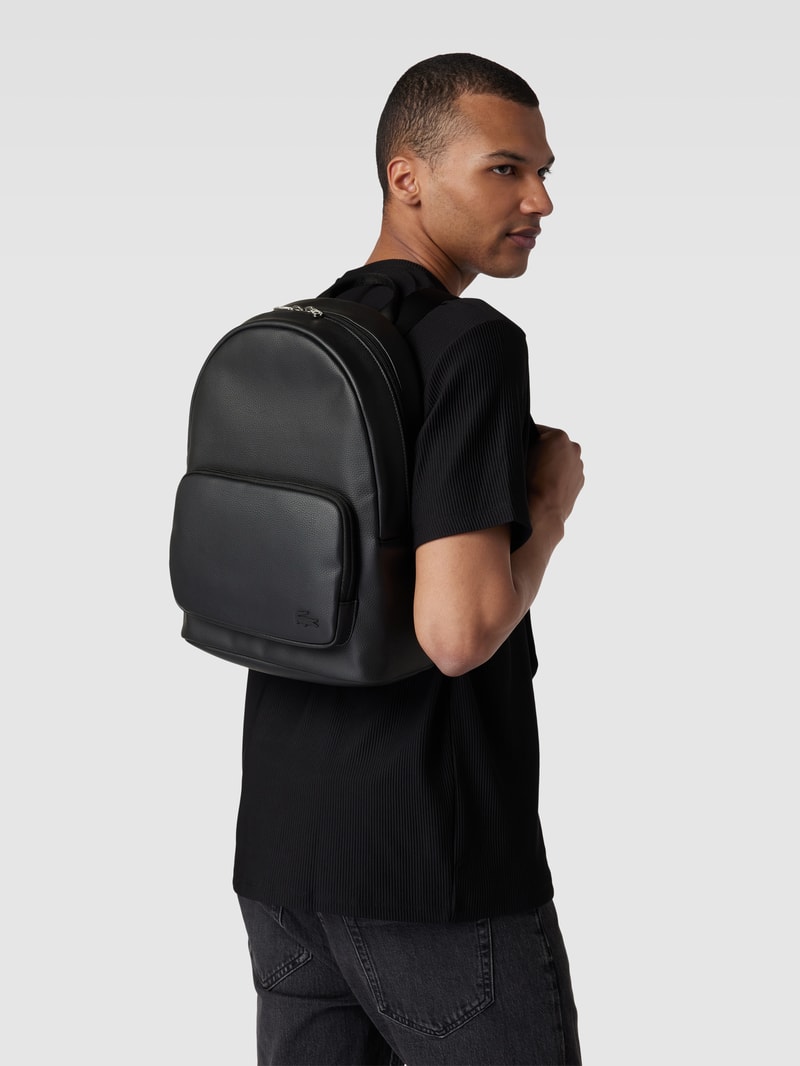 Rucksack mit Label-Detail in schwarz