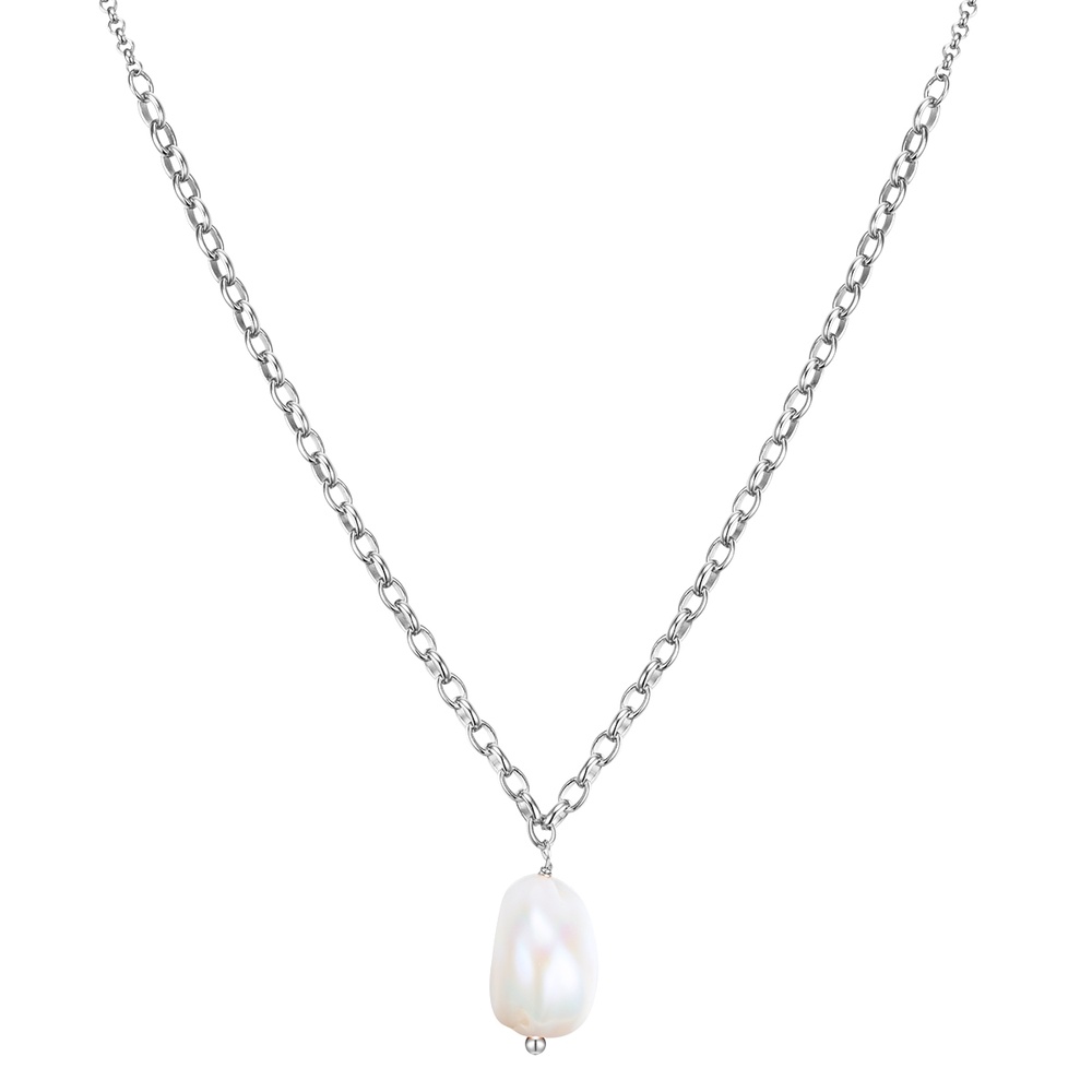 Glanzstücke München Collier en argent Argent sterling Perle de culture d'eau douce en Argent collier
