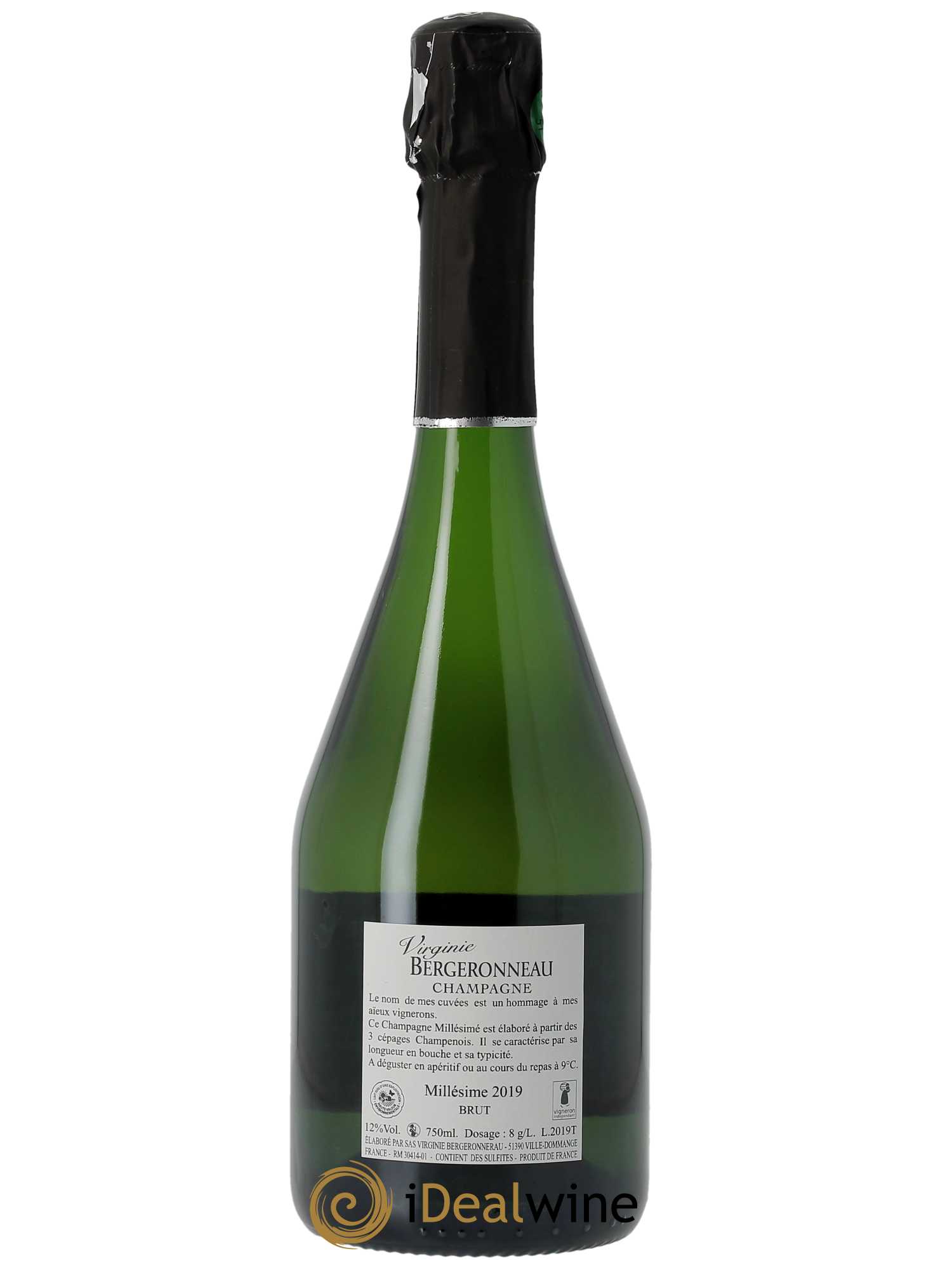 Cuvée Victorine Brut Virginie Bergeronneau  2019 - Lot de 1 Bouteille