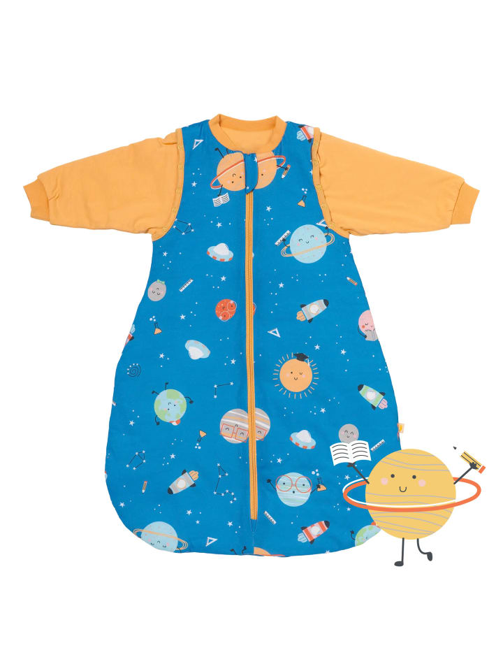 Schlummersack Babyschlafsack, 1.0 TOG in Blau-Gelb günstig kaufen