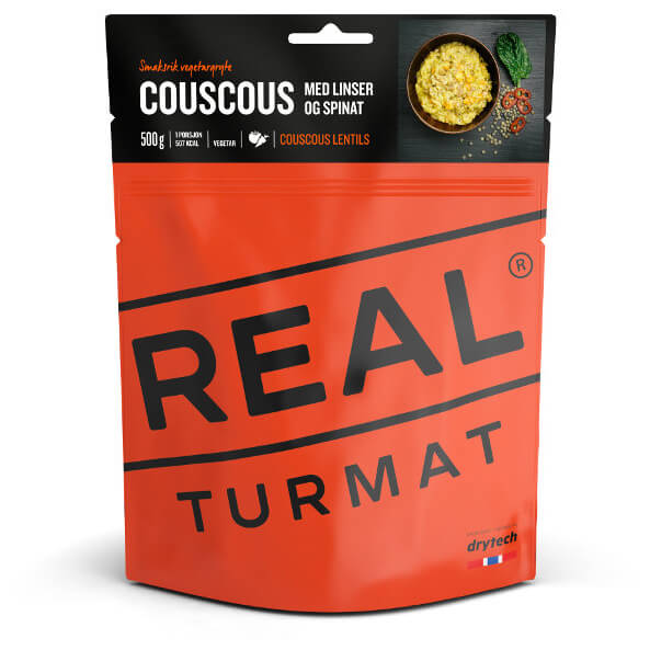Real Turmat - Couscous with Lentiles and Spinach