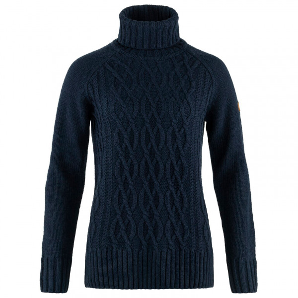 Fjällräven - Women's Övik Cable Knit Roller Neck - Wollpullover