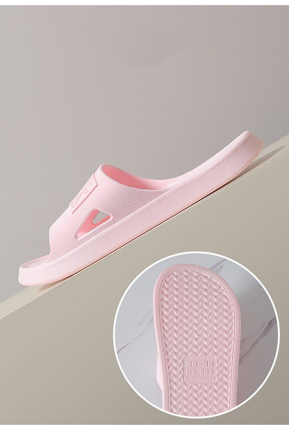 Geistesblitz Herren/Damen Badeschuhe Badesandale (Hausschuhe Slippers Sommer Slide, 1-tlg., Pantoletten Badelatschen Strand) Indoor/Outdoor rutschfest Baden