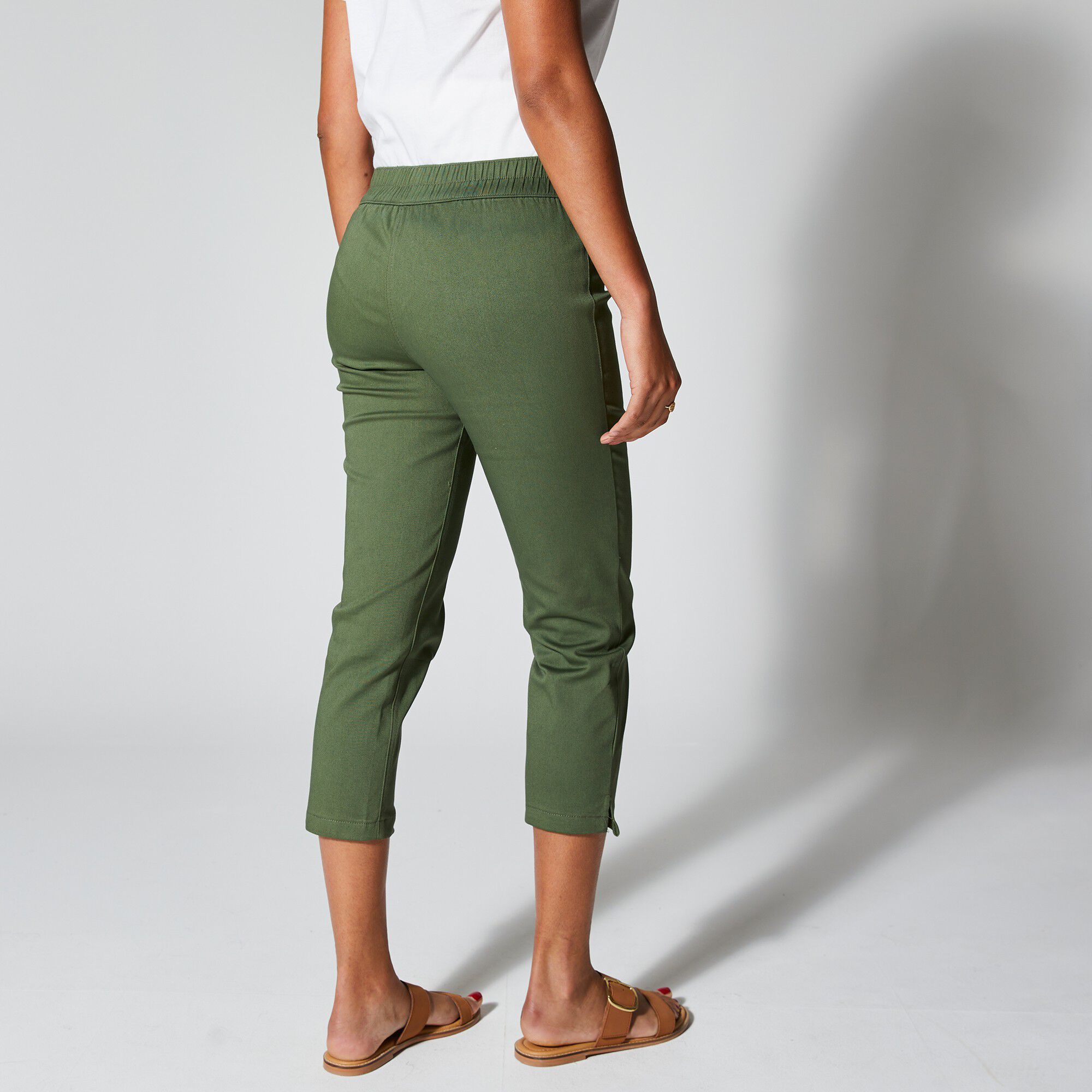 Pantacourt toile stretch