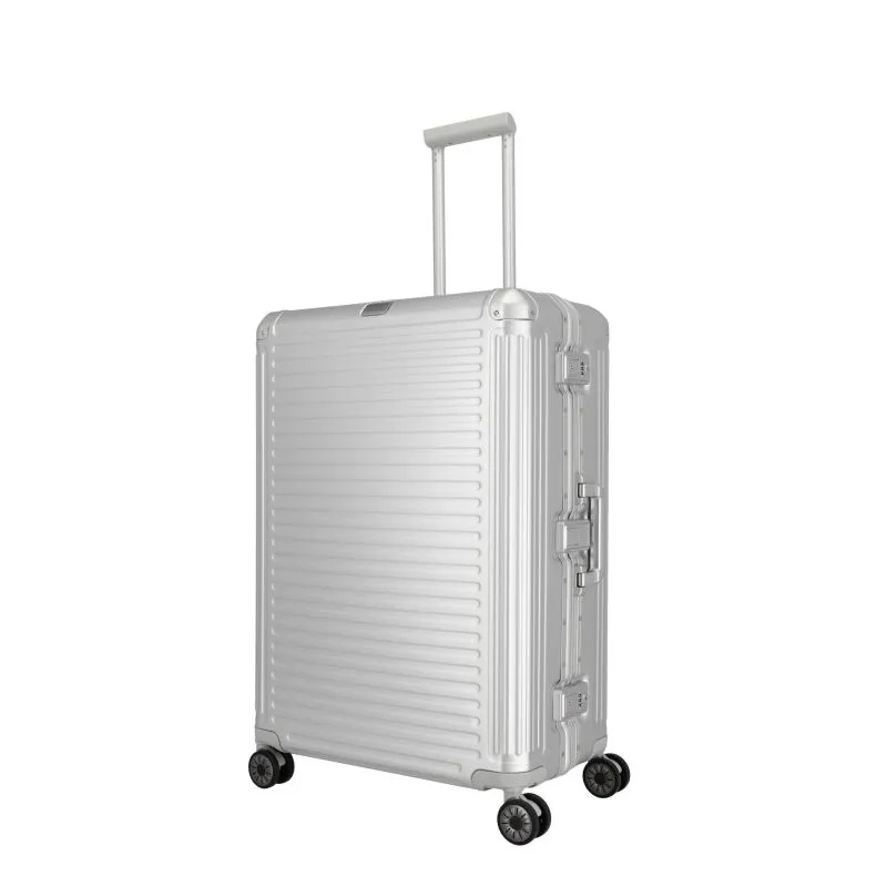 Travelite NEXT Trolley L mit 4 Rollen (77cm) - Silber
