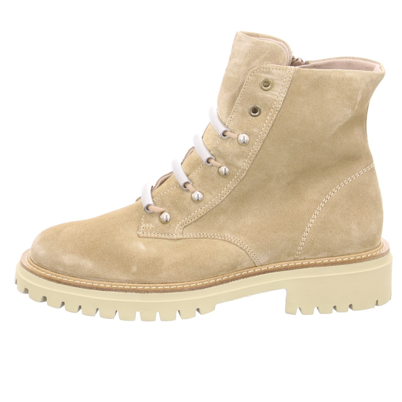 PAUL GREEN Schnür-Stiefeletten beige