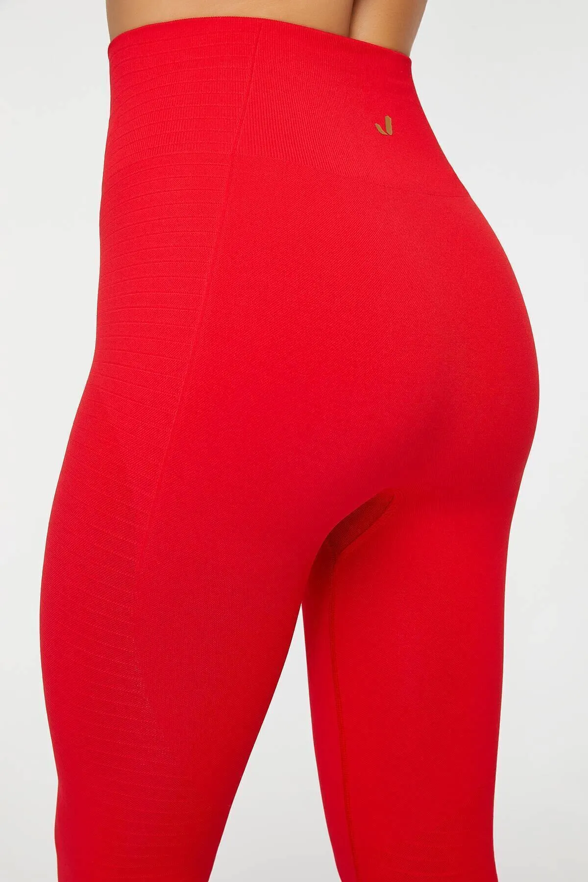 Jerf  Gela Sportstrumpfhose mit hoher Taille, flexibel und anhebend, Rot