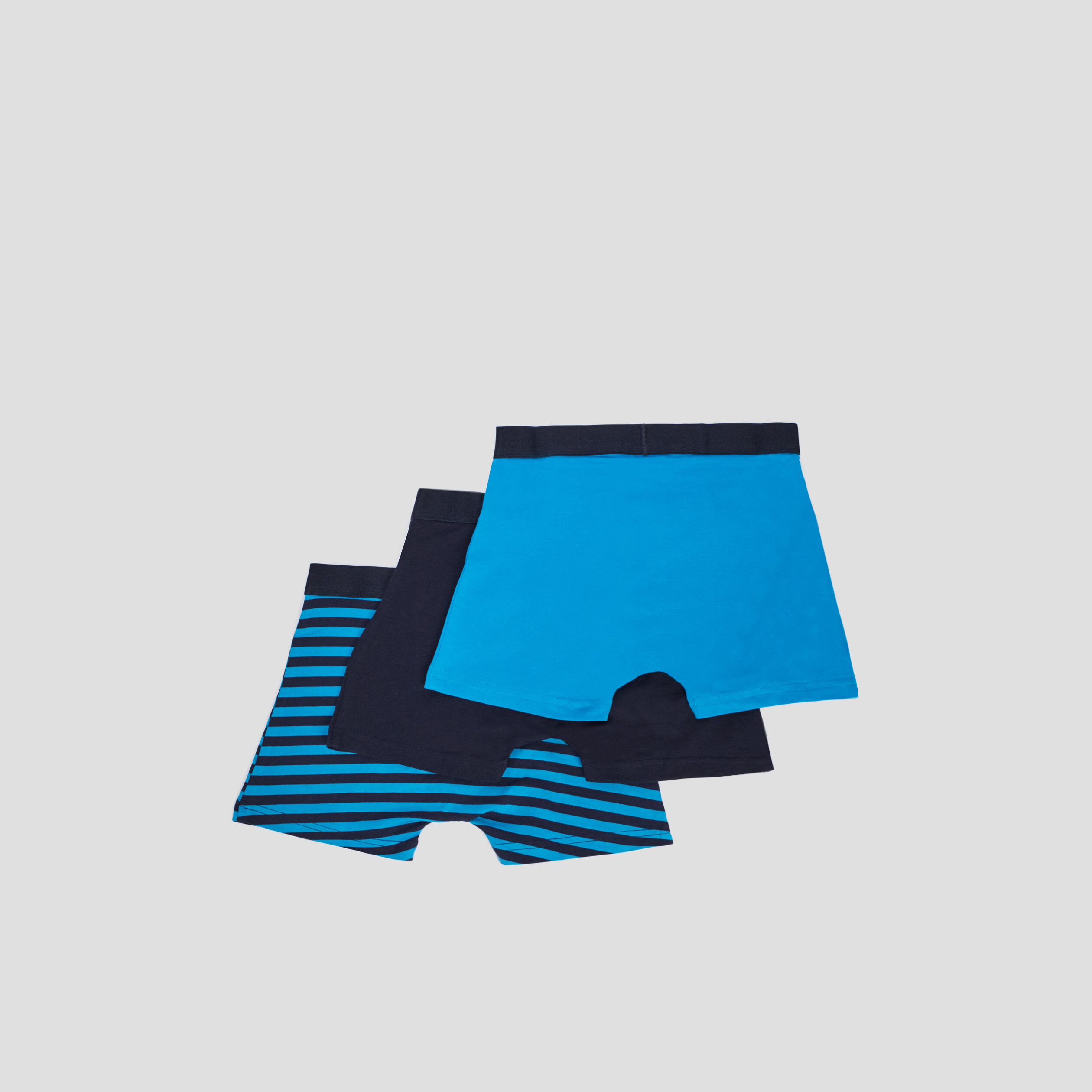 Lot 3 boxers bleu turquoise garçon | La Halle