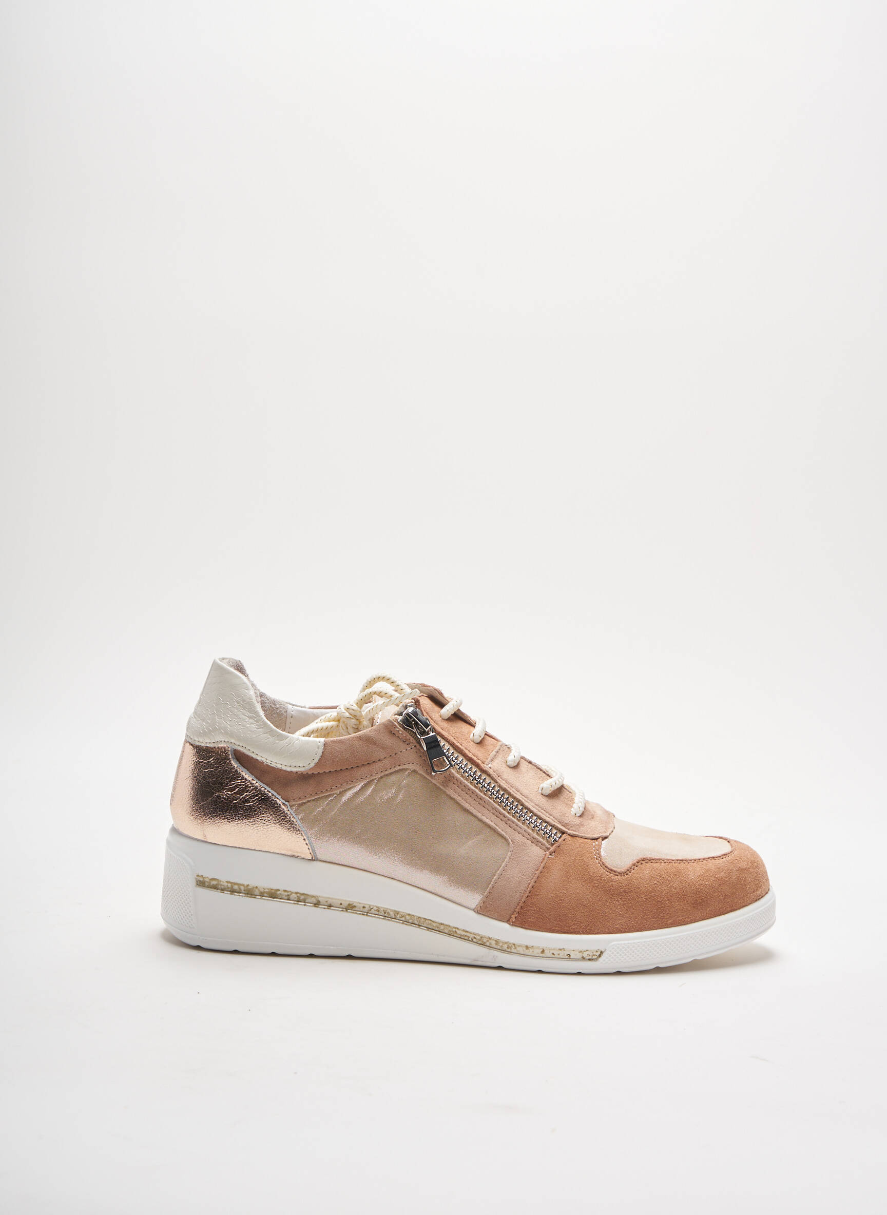Pedi Girl Baskets Femme couleur beige
