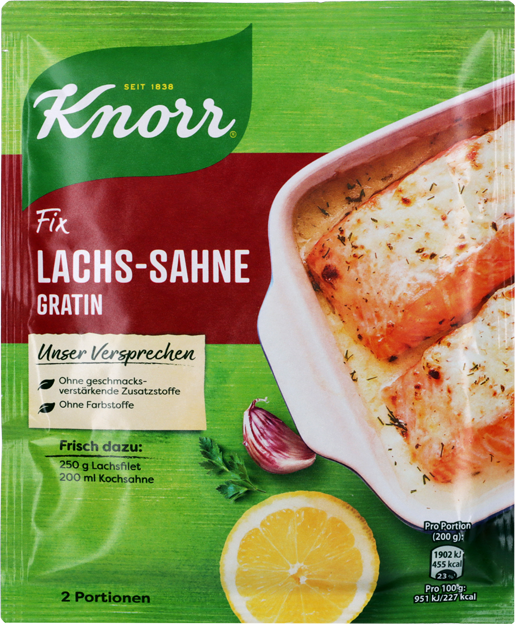 Knorr Fix Lachs-Sahne Gratin