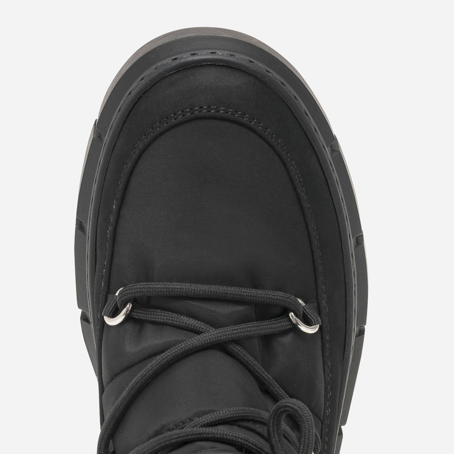 Boots de neige TEXTO noir bi matière à plateforme