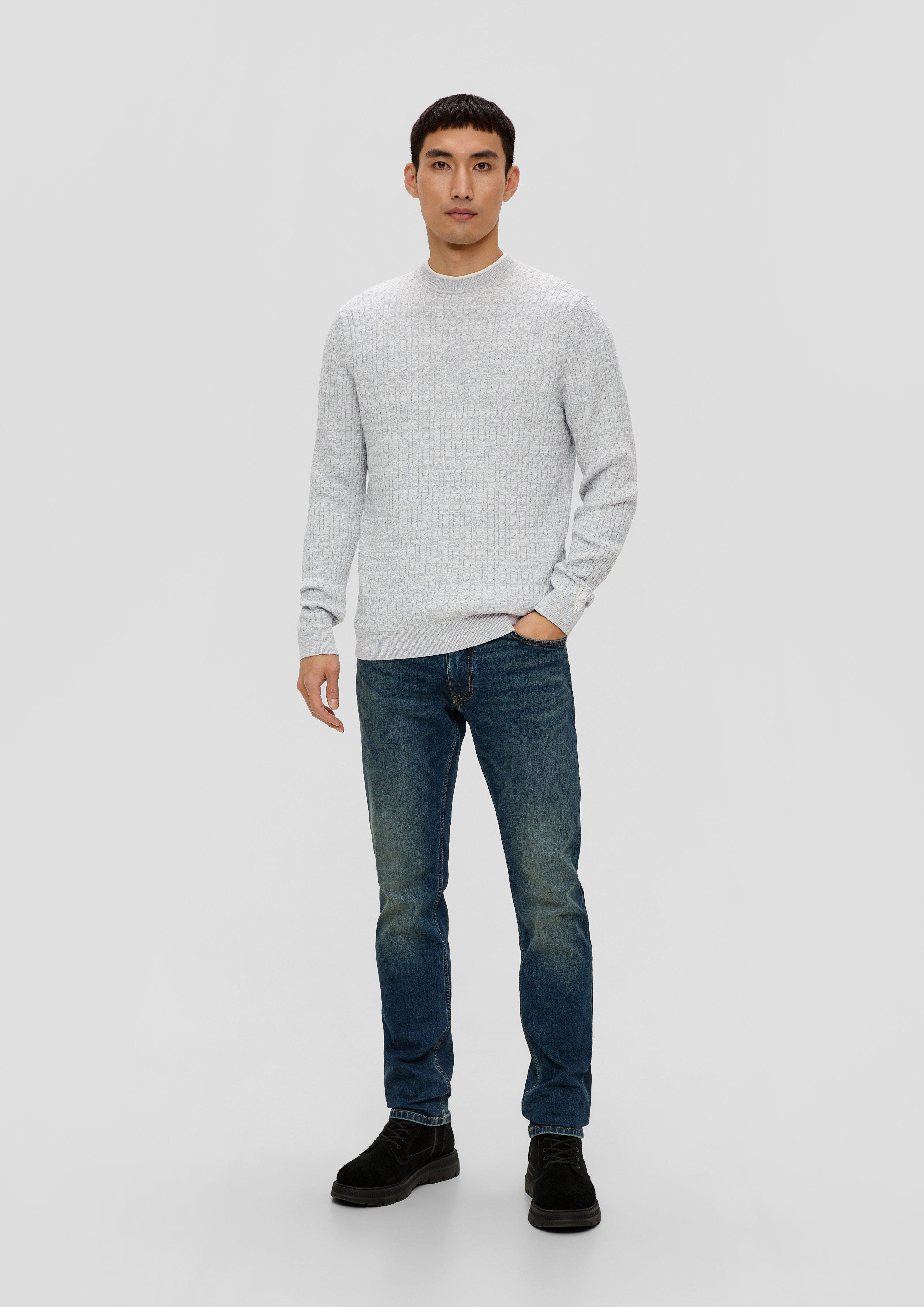 Strickpullover mit Zopfmuster  2137431-90X1