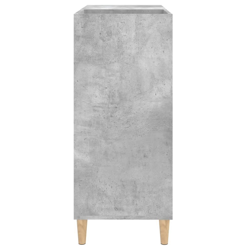 vidaXL Media-Regal Plattenschrank Betongrau 84,5x38x89 cm Holzwerkstoff, 1-tlg.