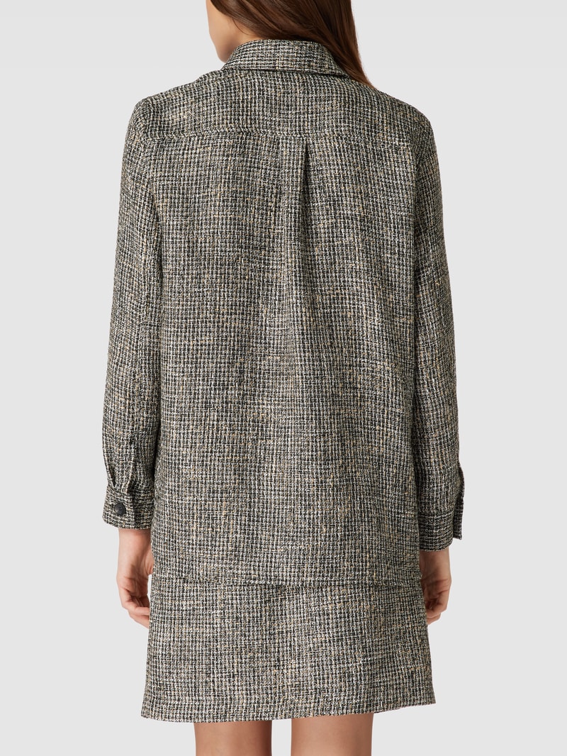 Blazer in Bouclé-Optik in cognac