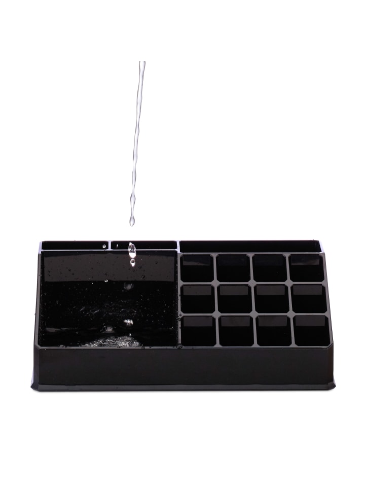 relaxdays Kosmetikorganizer in Schwarz günstig kaufen onesize