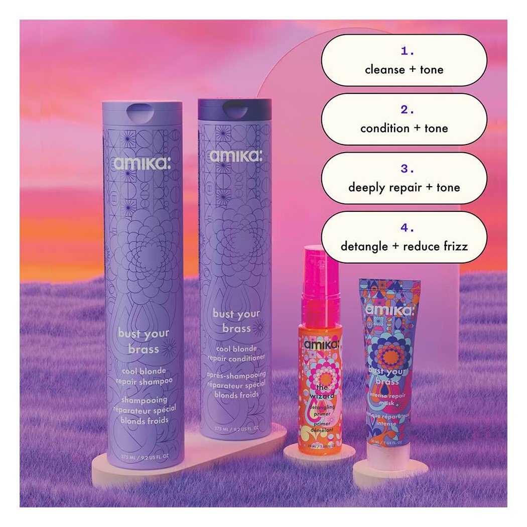 bye bye brass blonde wash + care hair set