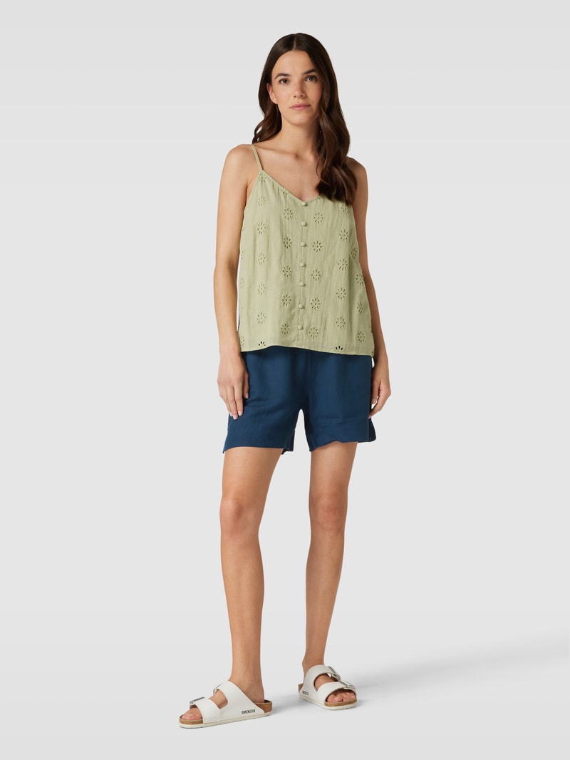 Shorts mit Eingrifftaschen in marineblau