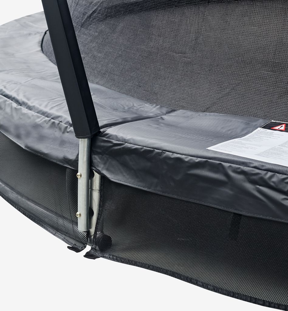 Cama elástica de solo FALK FALK Ø396 com rede, preta