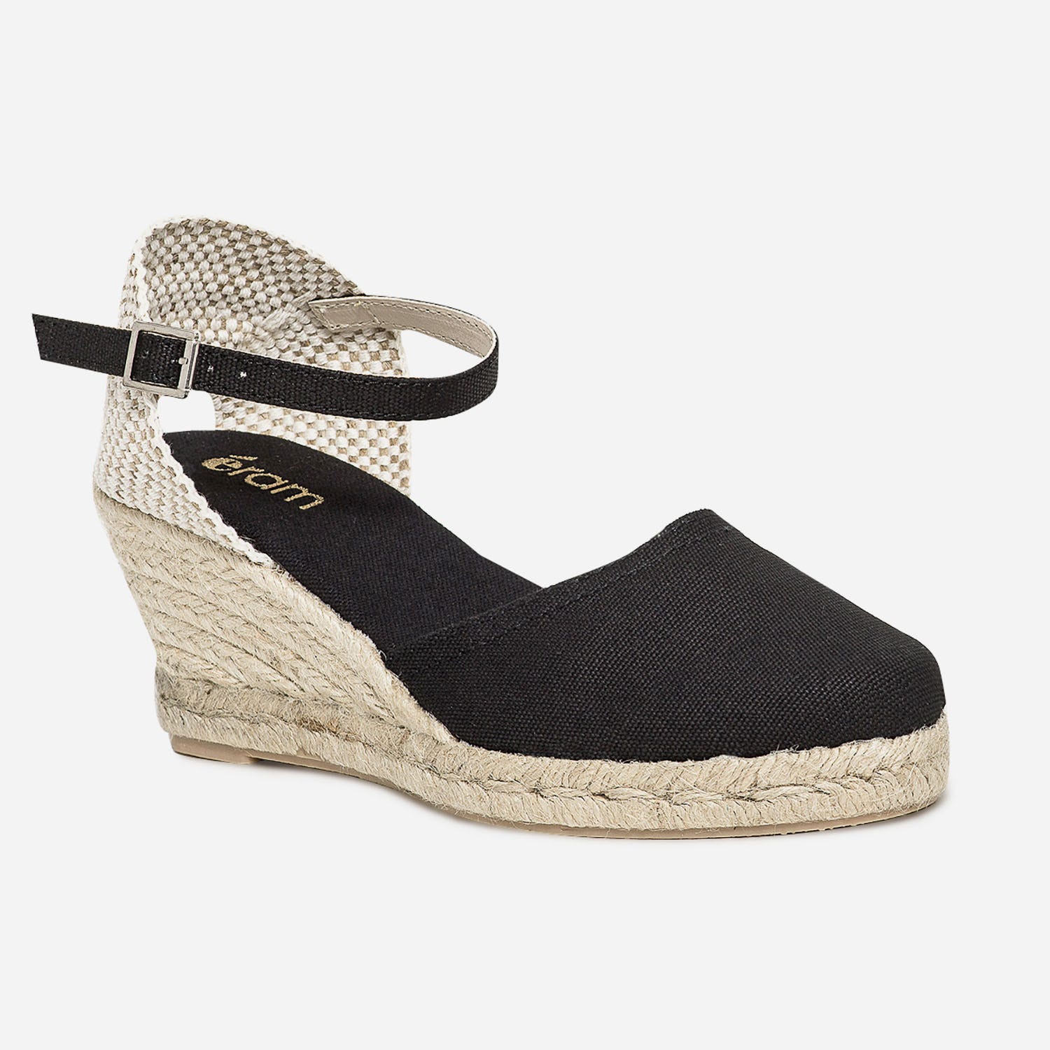 Espadrille compensée en toile