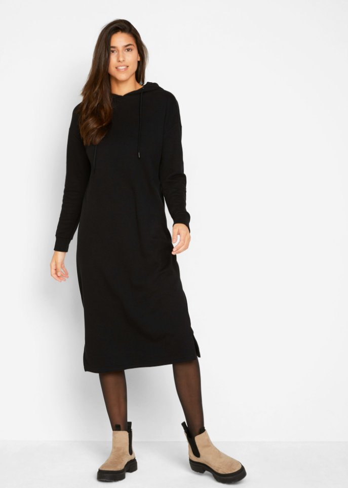 Sweatkleid mit Kapuze, oversized