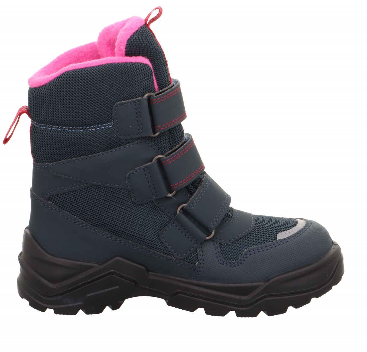 SNOW MAX - Blau/Pink Stiefel mit Klettverschluss