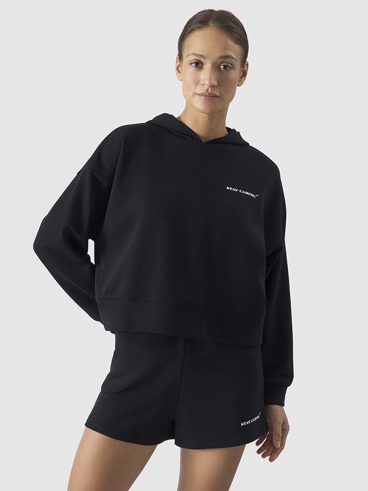 4F Hoodie in Schwarz günstig kaufen