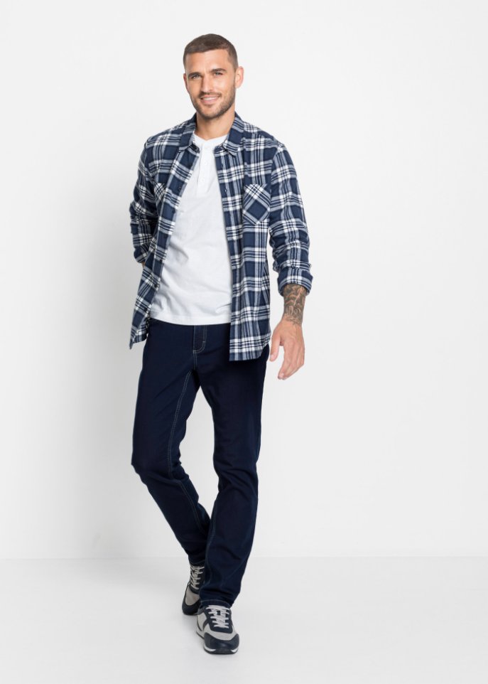 Flanell-Langarmhemd