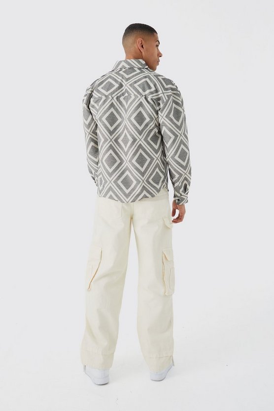 Boxy Jacquard Overshirt