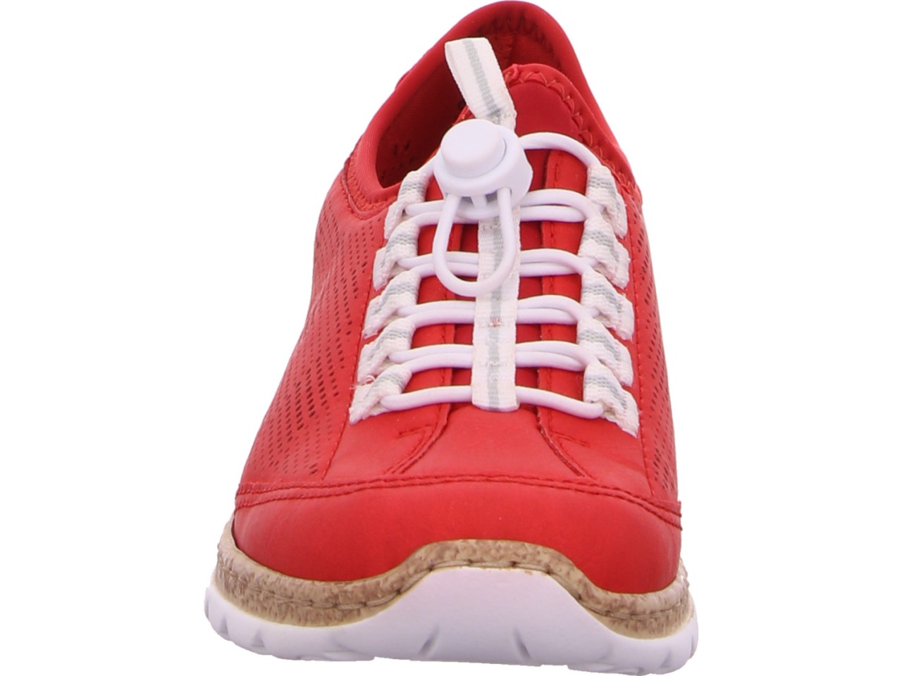 RIEKER Sportliche Slipper rot