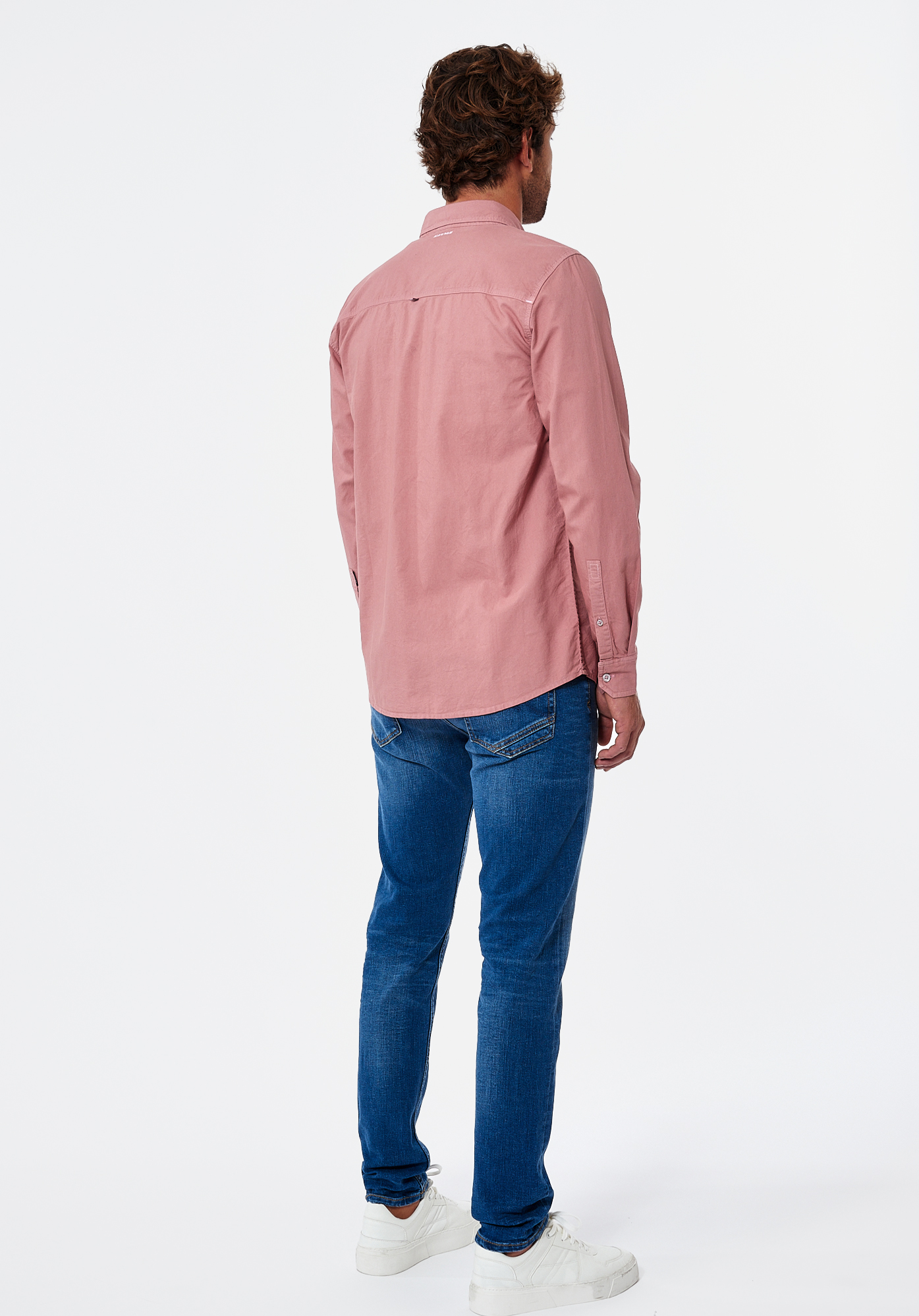 TOMEK  Chemise vieux rose Homme en 100% coton