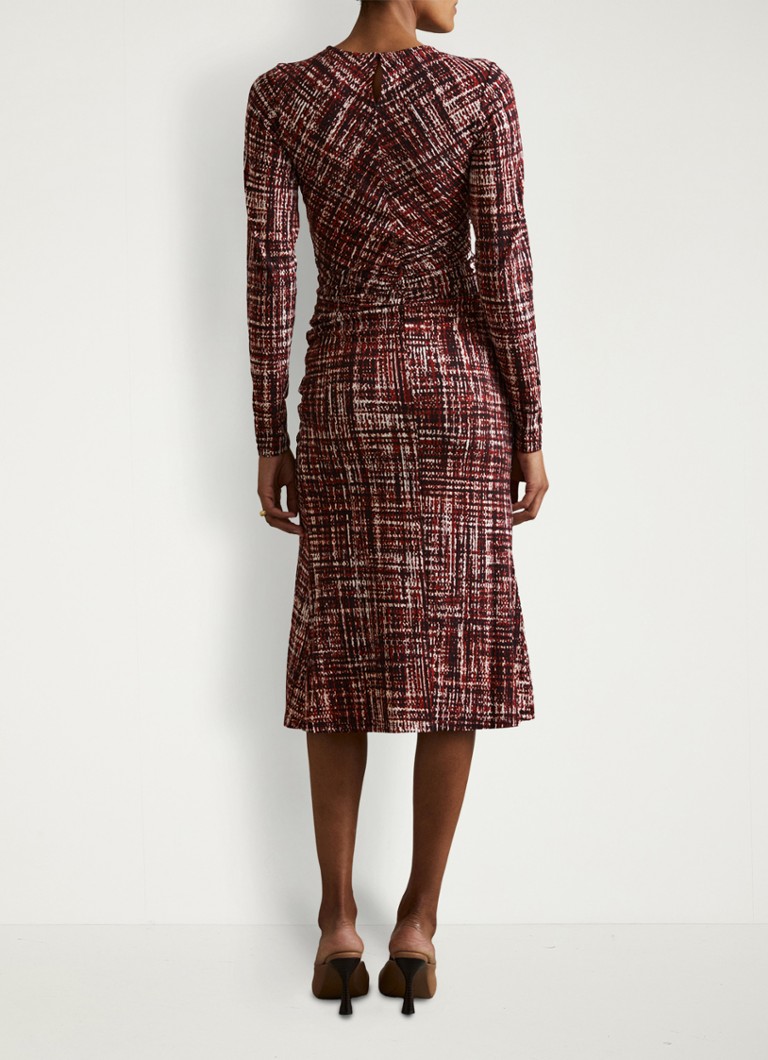 Vestido midi Reiss Riyo con cordones y abertura