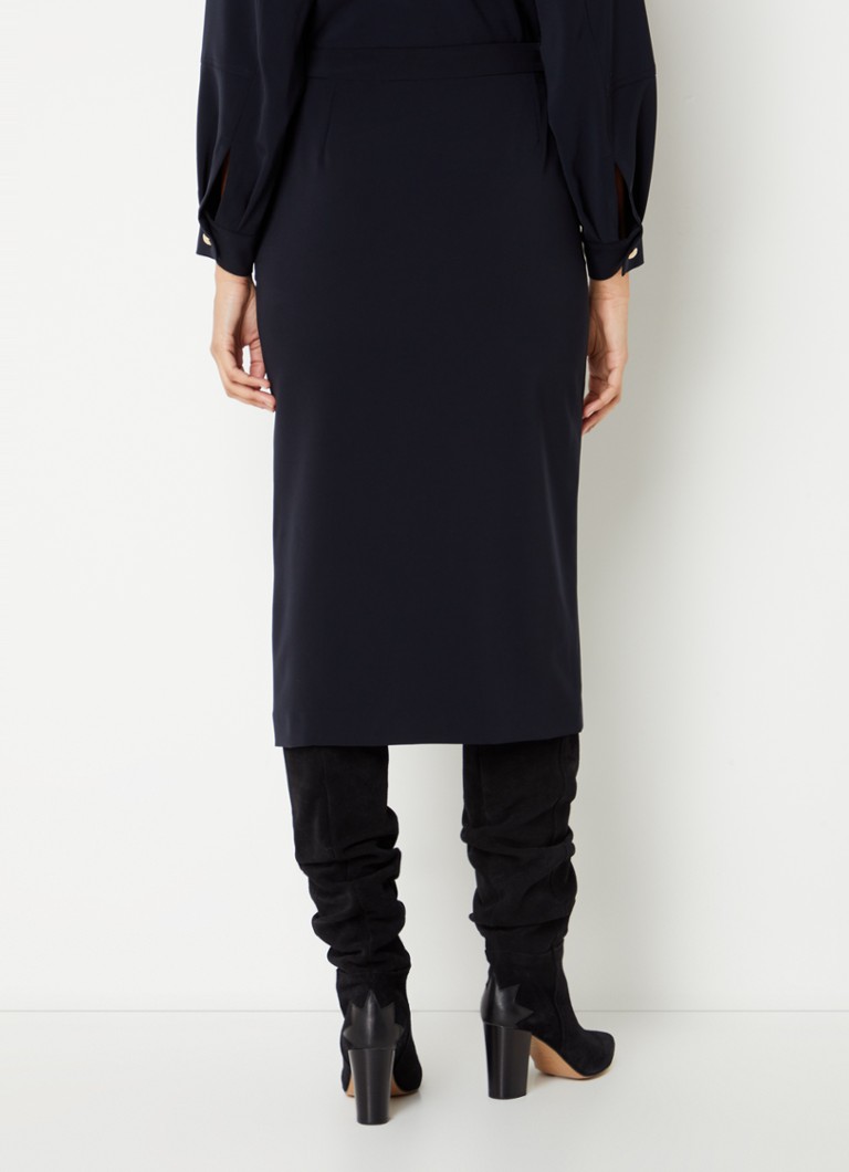 Gerard Darel  Delilea midi kokerrok met knoopdetail