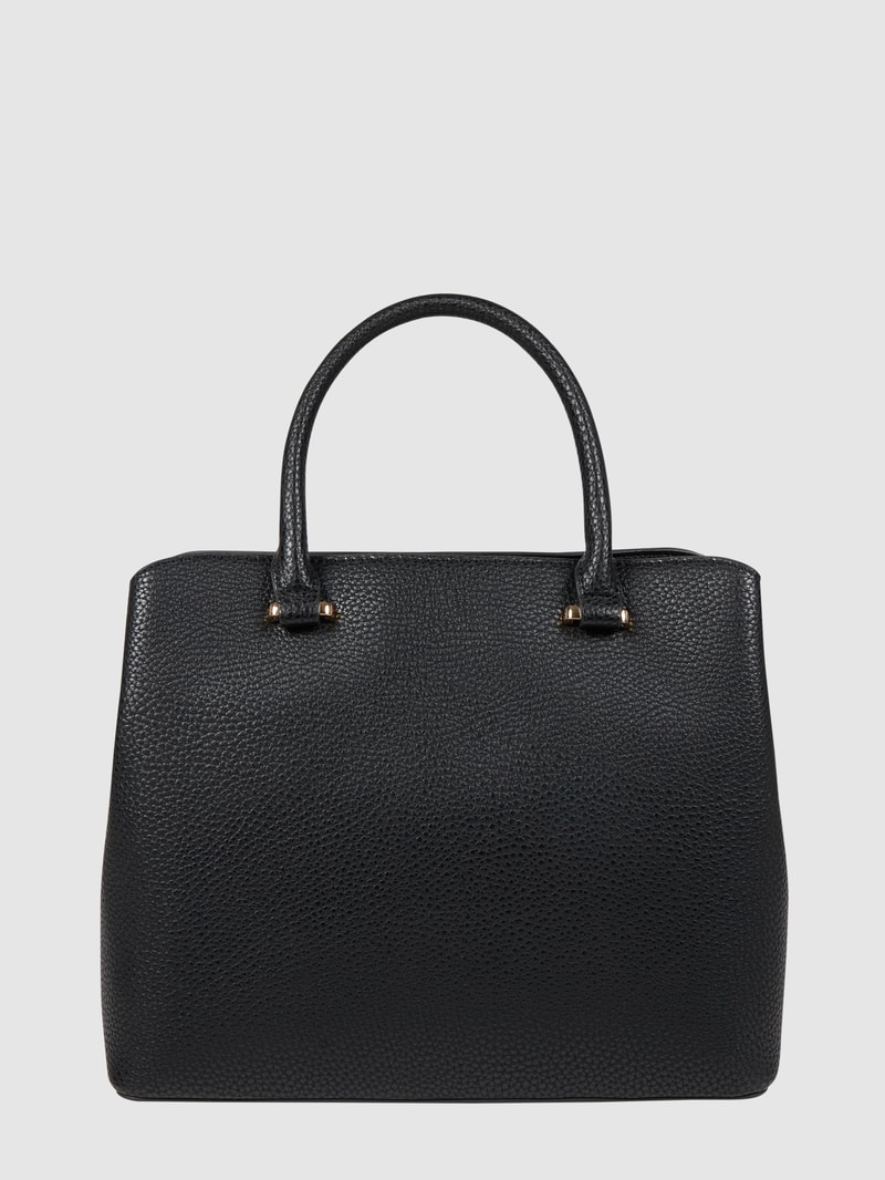 Handtasche in Leder-Optik in schwarz