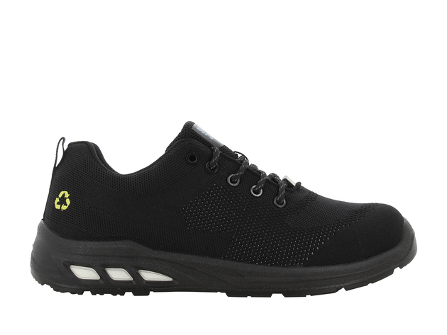 Safety Jogger ECOFITZS1P biztonsági bakancs GRS-tanúsítvánnyal rendelkező, újrahasznosított felsőrésszel, könnyű munkakörnyezethez.