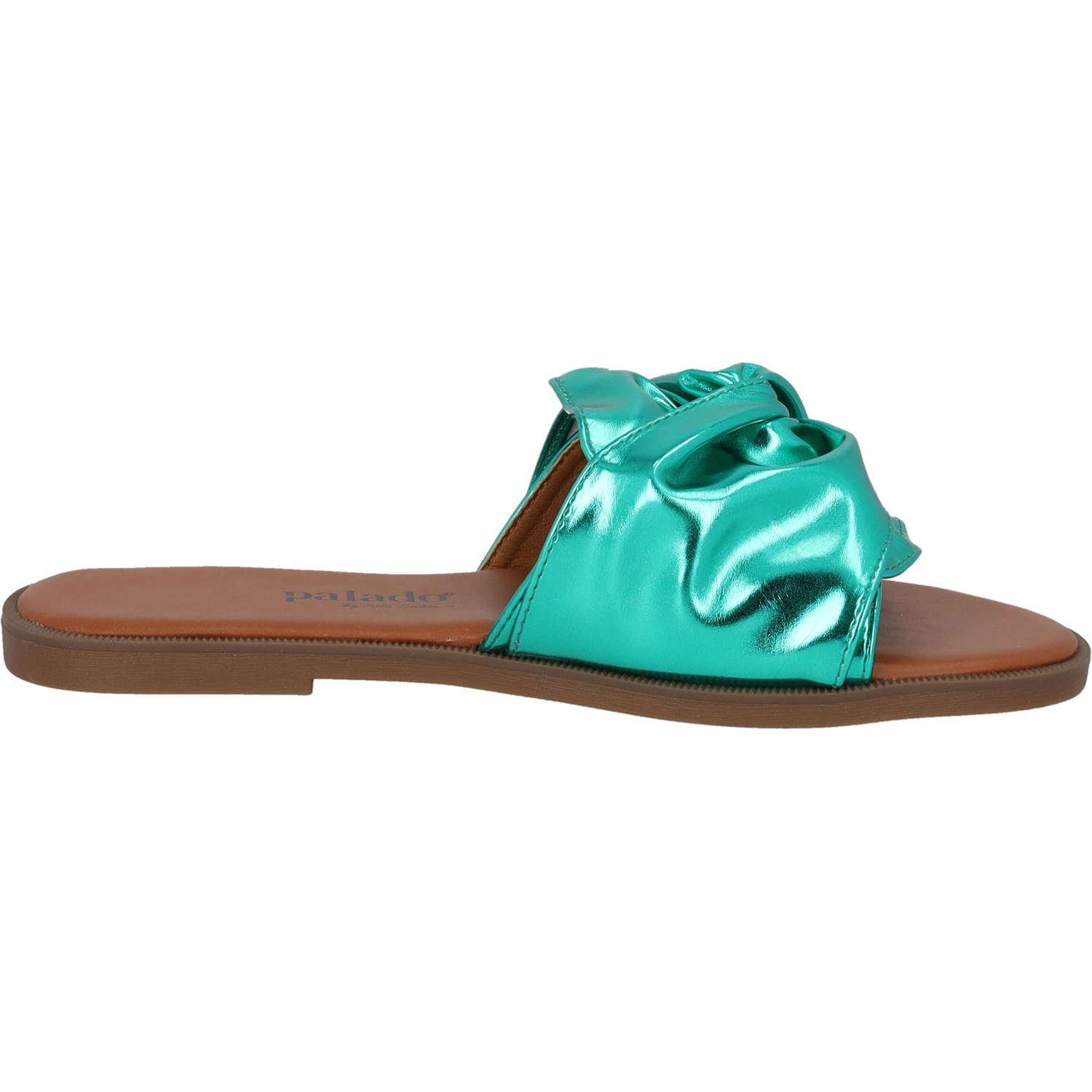 Palado Namar by Sila Sahin, Pantoletten, Damen, Grün Metallic