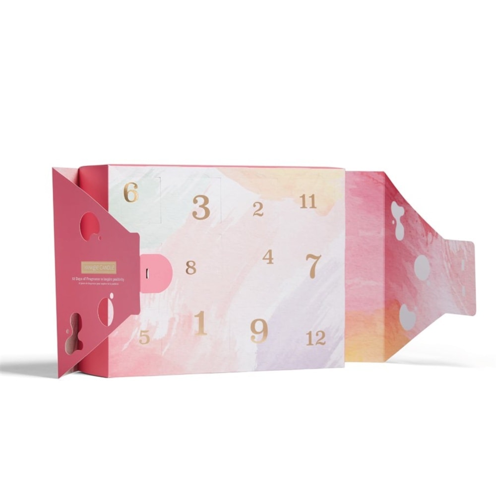 Yankee Candle Calendrier de l'avent Bougie votive en verre Bougie