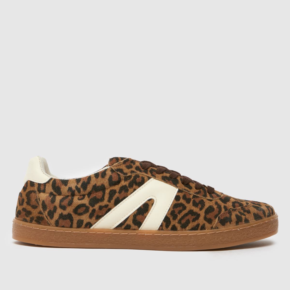 Schuh Marnie – Beige och bruna sneakers i mocka med gummisula
