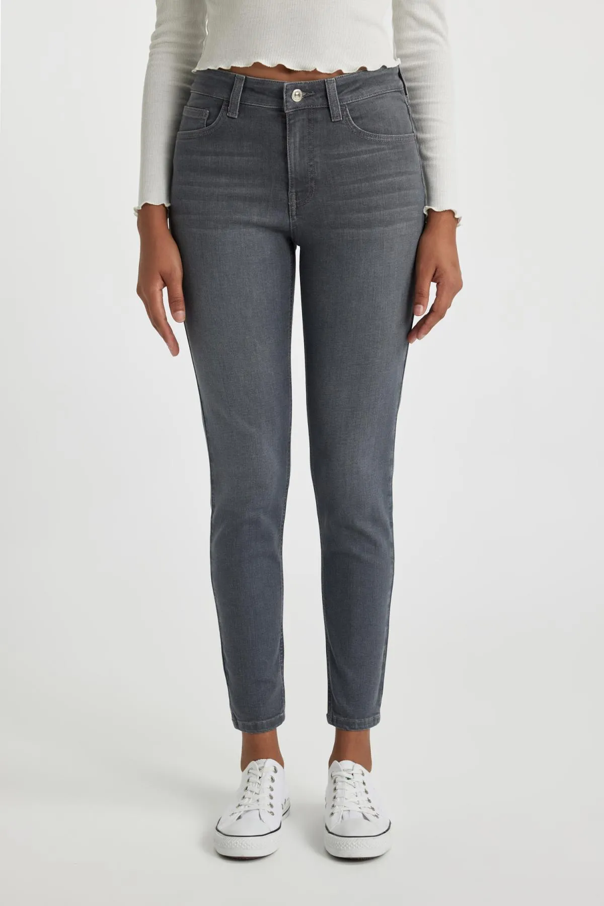 DeFacto  Rebeca Skinny Fit Normale Taille Schmaler Beinausschnitt Lange Jeanshose A7551ax23au