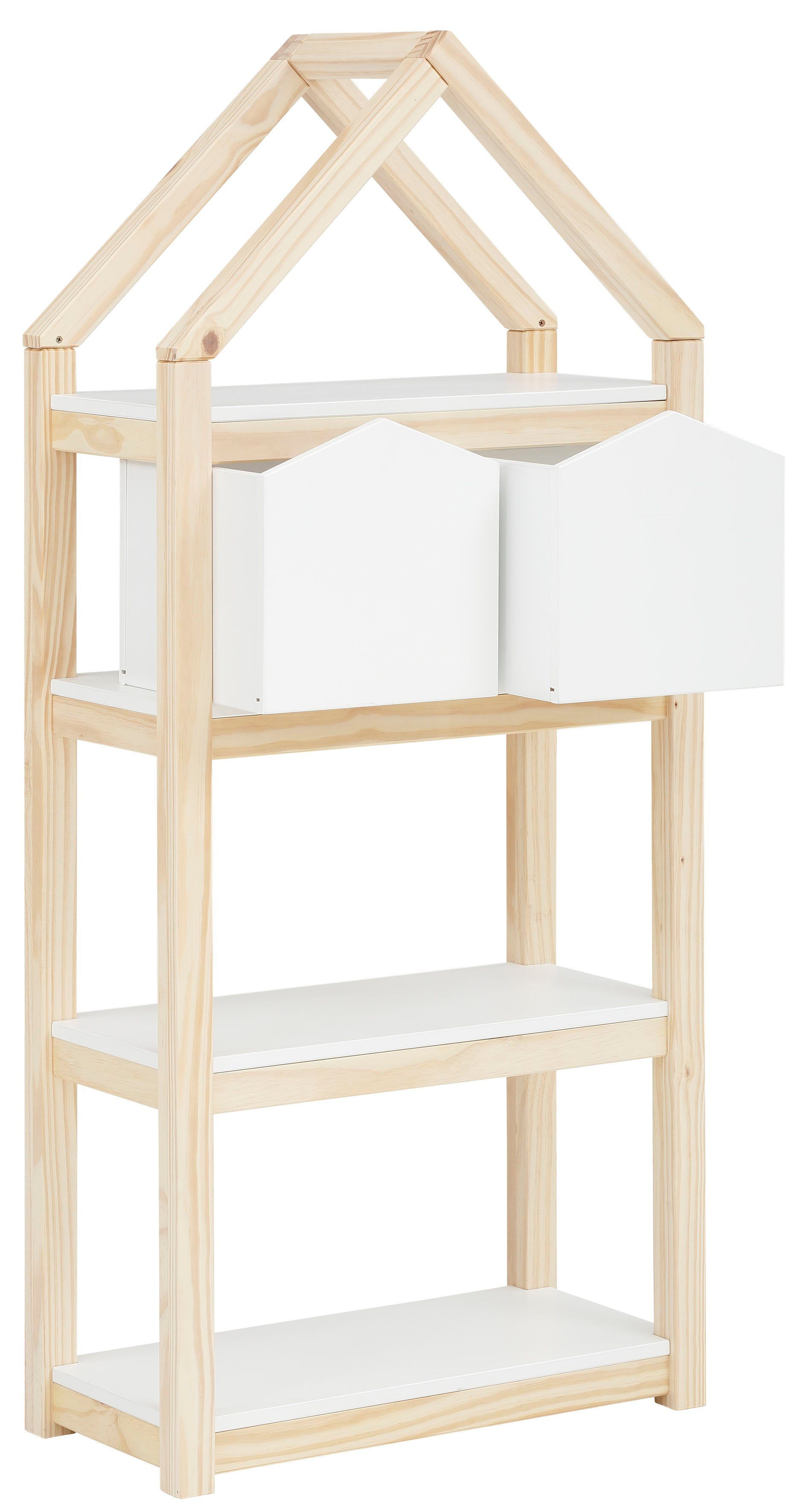 Lüttenhütt Kinderregal Meentje, Bücherregal,2 Boxen, Einlegeböden und Boxen aus MDF, Breite 59,5 cm