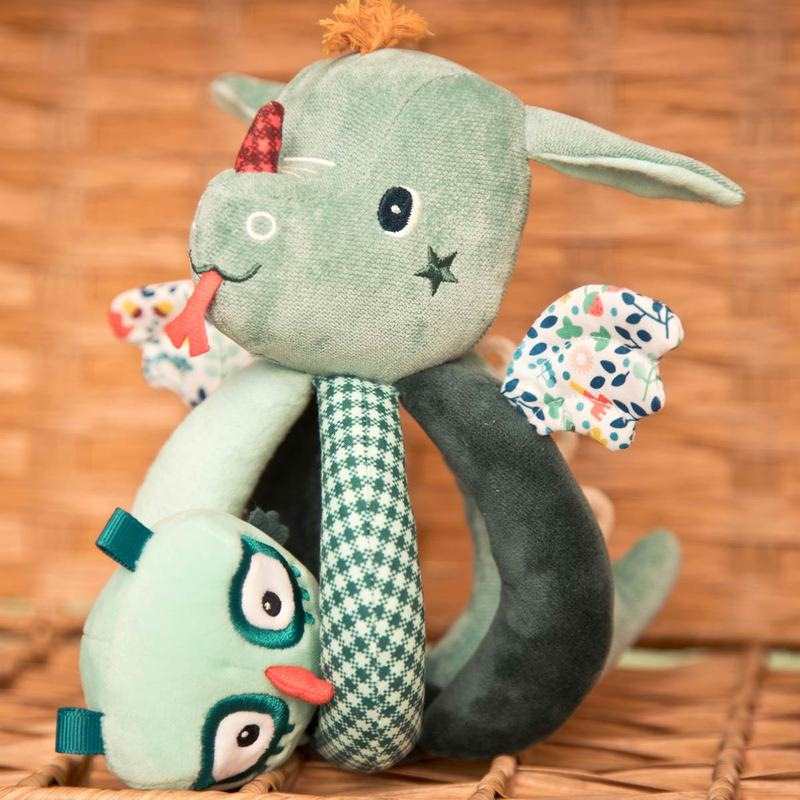Hochet à poignées Joe le dragon Lilliputiens